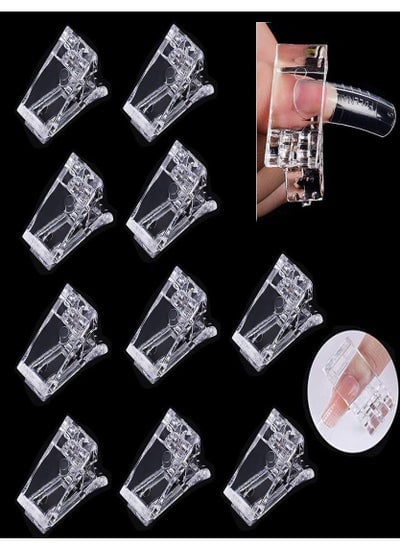 20piece Poly Gel Fast Building Nails Clear Plastic Clip UV Finger Extension