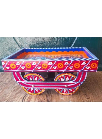 Tray Thaila, Tray With Moving Wheels, Its Hand Made Made in Pakistan Excellent Artwork known as Truck Art