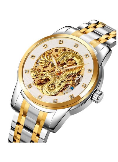 SKMEI Automatic Watch Man Luxury Stainless Steel Quartz Mechanical Men's Watches Fashion Sport Waterproof Original Dragon Clock 9310