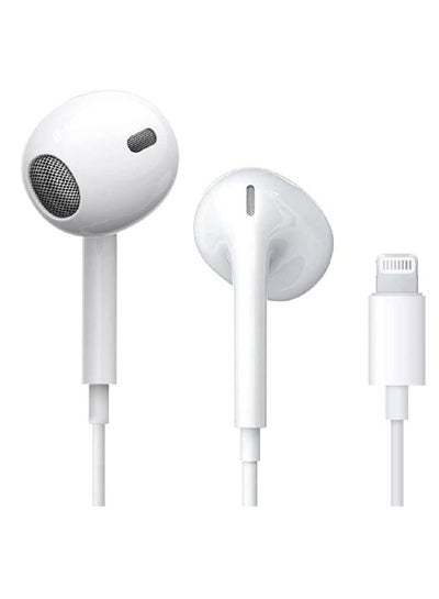 Lightning Headphones with Mic & Volume Control for iPhone - iOS Compatible