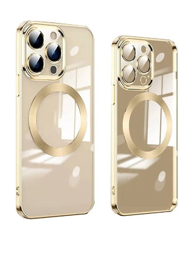 Protective Shockproof Anti-fall Luxury Plating Case Cover For iPhone 14 Pro Gold