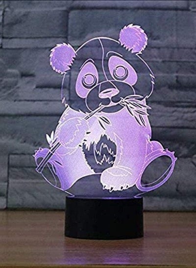3D Optical Illusion Multicolor Night Light  16 Colors&Remote Control Optical LED Multicolor Night Light Desk LED Touch Table Nightstand Ligh   Color  Panda