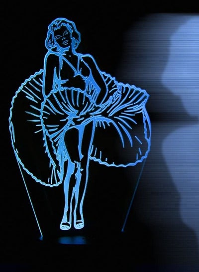 3D Night Lights  Gifts Souvenir  Lamp Creative Beauty Presents  Desktop 3D Decorative Lights for Home Party Marilyn Monroe Figure