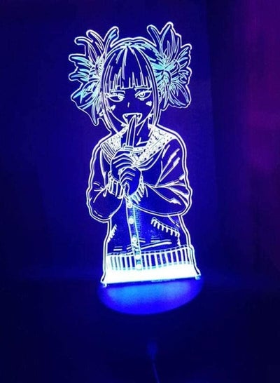 Anime Light My Hero Academia Led Night Light Toga Himiko Figure Gift Nightlight for Kids Bedroom Decoration Light Bedside Table 3D Lamp