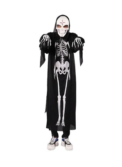 Brain Giggles Skeleton Costume With Gloves And Mask