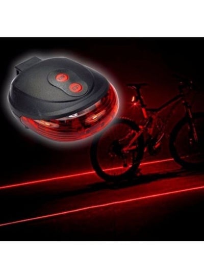 Bicycle Cycling Laser Tail Light Water Resistant 2 Laser 5 LEDs 7 Modes Mountain Bike Safety warning Back Rear Led Red Light