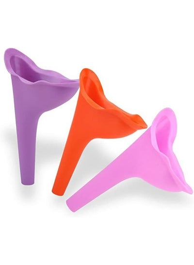 3 Pieces Outdoor Camping Soft Silicone Urination Device Stand Up and Pee Female Urinal Toilet Design Female Urinal Travel