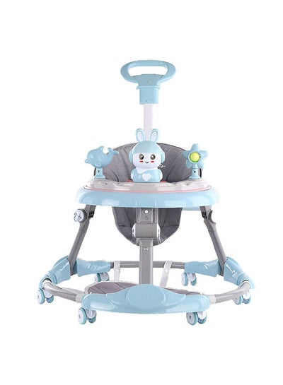 Multifunctional Smart Baby Walker with Adjustable Height and Removable Toys and Anti Rollover function for Boys and Girls