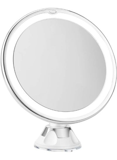 8" 10x Magnifying Mirror with Light- Makeup Mirror with Light and Suction Cup