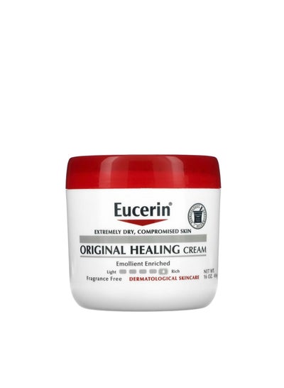 Eucerin Original Healing Cream  Extremely Dry  Compromised Skin  Fragrance Free  16 oz (454 g)