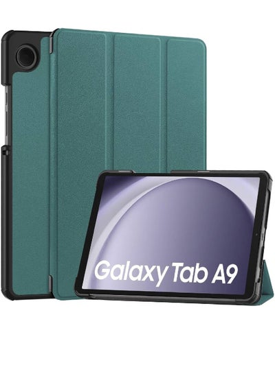 For Samsung Galaxy Tab A9 8.7 Inch Smart Case, Slim Trifold Stand Case, Auto Wake/Sleep Function/Magnetic Closure Cover - Green