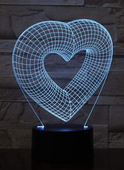 Hearts 7/16 Colors Chang 3D Led Night Light Dream Bedroom Decoration Lamp Man Kids Lovers Birthday Gift Dropshipping Light 3D