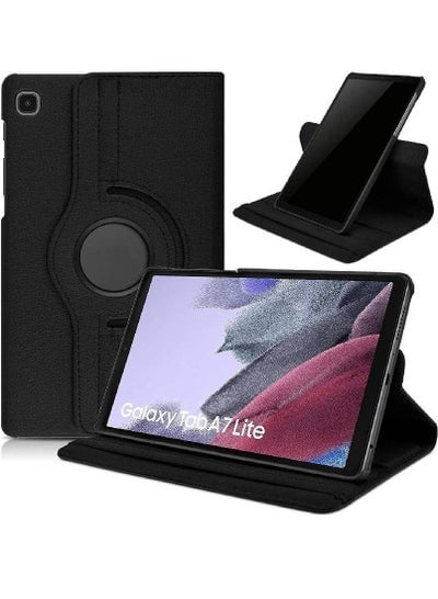 Galaxy Tab A7 Lite Case, Samsung Tab A7 Lite Case, 360° Rotating Multi-Angle Stand, PU Leather Flip Folio Case For Samsung Galaxy Tab A7 Lite T220/T225 Case Black