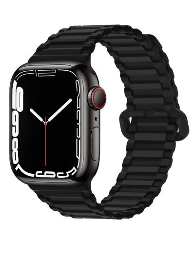 Replacement Adjustable Silicone Magnetic Strap Compatible with Apple Watch Series 8/7/SE/6/5/4/3/2/1 45mm 44mm 42mm | Ultra 49mm