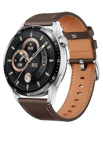Replacement Genuine Leather Sport Strap For Huawei Watch GT2 Pro / Huawei GT4 46mm / watch 4 Pro / watch 4/ watch Ultimate / Huawei GT3 46mm / Watch 3 / Watch 3 Pro / GT3 Pro Brown