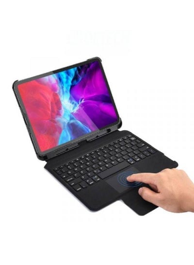 Wireless Keyboard Case with Touch Pad for iPad Pro 11" (2022/2021/2020/2018), Slim Shell Smart Protected Keyboard Case with Apple Pencil Holder support Charging