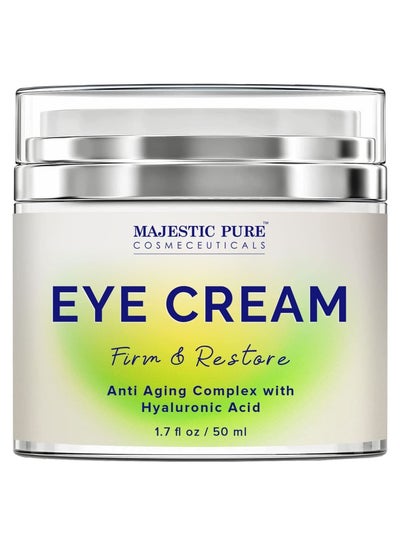 Anti-Aging Under Eye Cream with Hyaluronic Acid Skin Firming and Lifting Correct the Appearance of Dark Circles Eye Puffiness Crow's Feet Youthful and Radiant Appearance for Men and Women 50ml