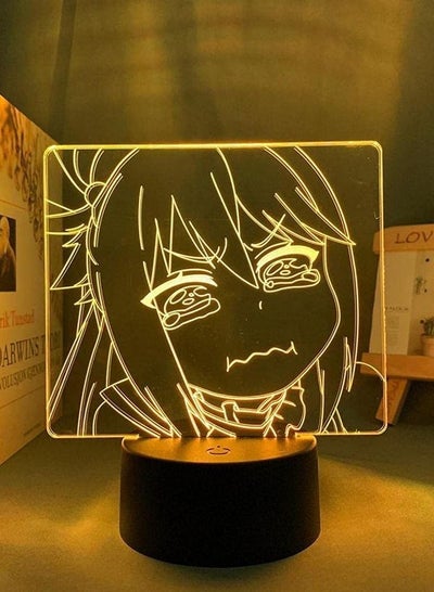 3D Illusion LED Light USB Moderate Konosuba Aqua Bedroom Decoration Brithday Office Room Konosuba Manga