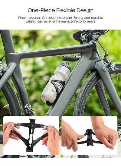 2 Pieces Bike Water Bottle Holder Easy to Install Water Cage for Road and Mountain Bikes Lightweight and Durable Bike Bottle Cage