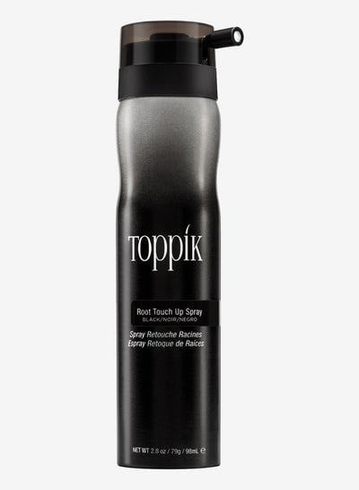 Toppik spray to cover hair roots and dye gray hair black, 98 ml