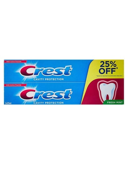 Cavity Protection Fresh Mint Toothpaste 2 PACK 125 Ml
