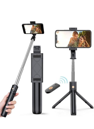 3 in1 Bluetooth Selfie Stick Tripod Detachable Wireless Remote for iPhone 13 Pro/12 Pro/12 mini