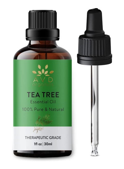 Tea Tree Essential Oil 30ml 100% Pure and Natural Aromatherapy Essential Oil for Relaxation Skin and Hair 1 fl oz