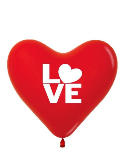 Sempertex 12pcs, 12" Heart Shape Balloon, Fashion Red, Love, Latex Balloons