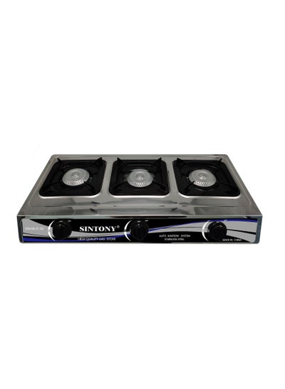 THREE BURNER GAS STOVE WITH AUTOMATIC IGNITION SYSTEM