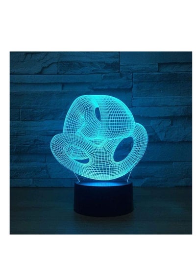 Creative Gifts Small Night Lights Christmas Gift for Baby Room 3D Lights Beautiful 7 Color Changes 3D Lamp