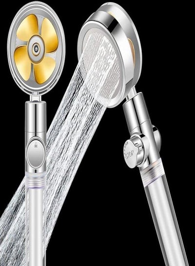 Turbo charged Shower Head Eco Power High Pressure Water Softener Filtered Handheld Showerhead