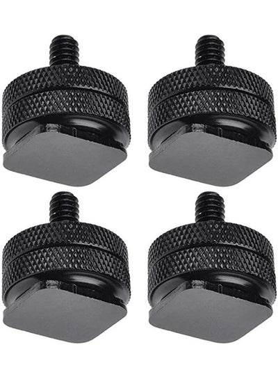 4 Pieces 1/4 Inch Hot Shoe Mount Adapter Tripod Screw for DSLR Camera Rig