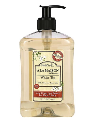 Liquid Soap for Hand Body White Tea 16.9 fl oz 500 ml