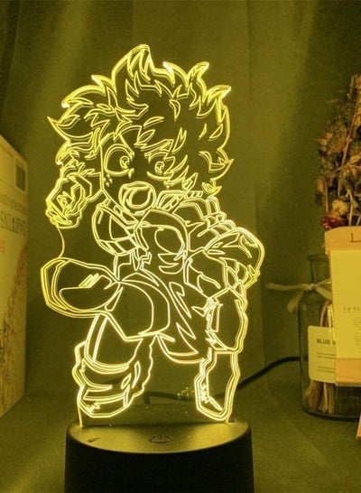 3D Night Light Illusion Led Decor Lamps Lights USB My Hero Academia All Might Anime Figures 3D Night Lights Izuku Bakugou Himiko Toga Colorful Touch Action Figma Lamp Model Toys