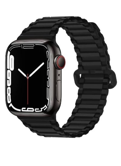 Replacement Adjustable Silicone Magnetic Strap Compatible with Apple Watch Series 8/7/SE/6/5/4/3/2/1 45mm 44mm 42mm | Ultra 49mm
