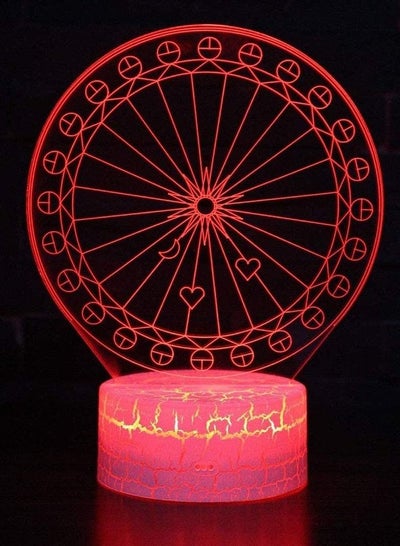 Night Light Ferris Wheel 3D Night Light Illusion Lamp 16 Colors Changing Nightlight Best Birthday New Year Gifts