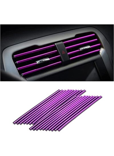20 Pieces Car Air Conditioner Decoration Strip for Vent Outlet