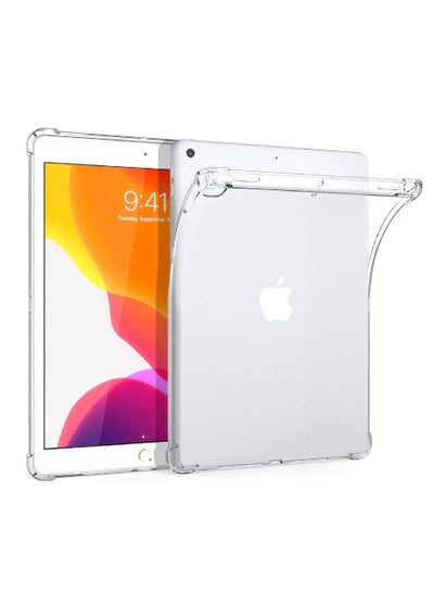 TPU Shock-Absorption Crystal Transparent Back Protective Cover for Apple iPad Air (2013) and iPad Air 2 (2014)