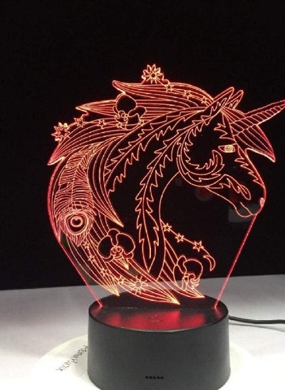 Multicolour Horse 3D LED 16 Colors Change Bedroom Decor Best Deal Children Home Night Lights Holiday Gifts Art