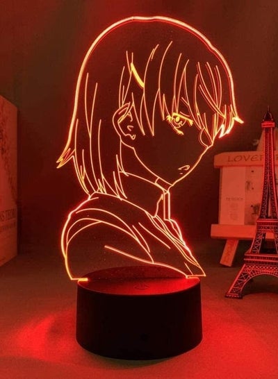 3D LED Night Light Illusion Lamp USB Anime Railgun Mikoto Misaka Pictured Bedroom Decoration Birthady Present 16 Colors With Remote Control