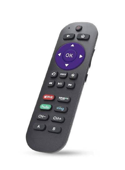 Universal Remote Control Fits for Roku Player 1 2 3 4 Premiere/+ Express/+ Ultra with 9 More Learning Keys Programmed to Control TV