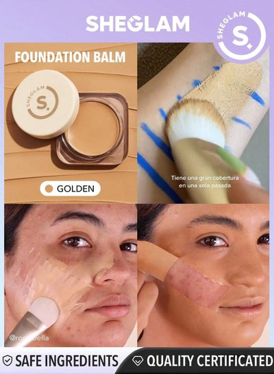 SHEGLAM Skinfluencer Full Coverage Foundation Balm Sample - Golden
