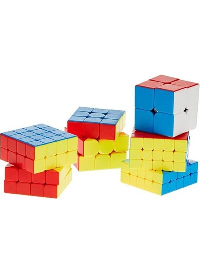 Cube Set 2X2 3X3 4X4 5X5 Stickerless Bright Magic Cube Smooth Puzzles Cube Set With Gift Packing