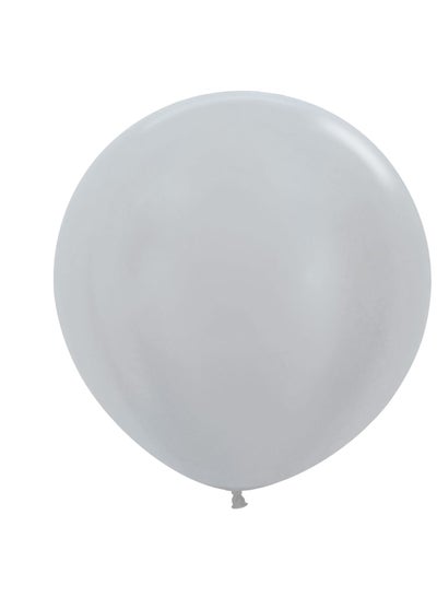Sempertex 30g Solid Latex Balloons, Satin Silver