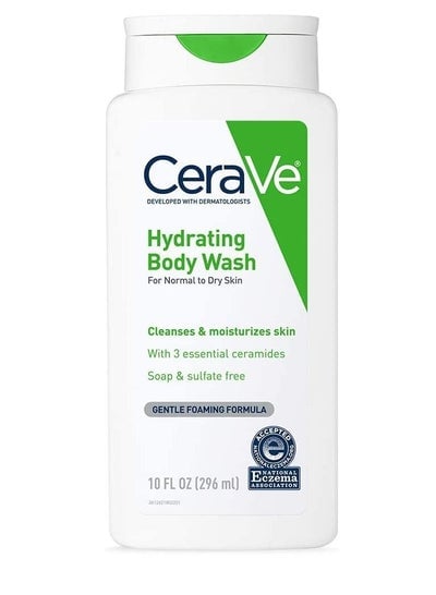 Body Wash for Dry Skin | Moisturizing Body Wash with Hyaluronic Acid and Ceramides  Paraben Sulfate  Fragrance Free10 Ounce