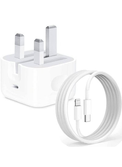 Original 35W USB-C Power Adapter For iPhone 14 13 12 11 Pro Max 14 Plus XS XR XS Max iPad Pro Macbook Dual Type C Port PD Fast Charging UK Plug Wall Charger