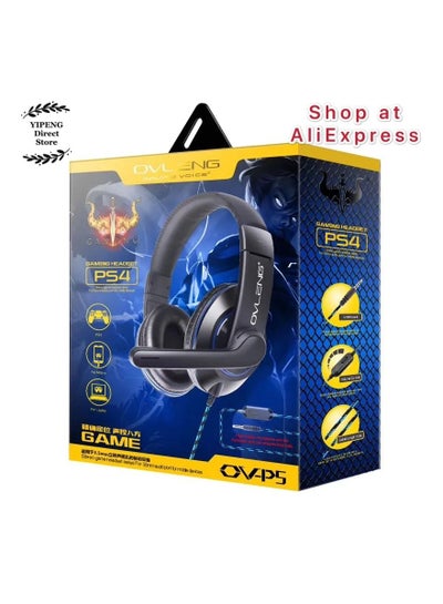 OVLENG OV-P5 Wired Gaming Headphone E-Sports with Mic Stereo Surround Sound HiFi Headset for PS4 PC Laptop 3.5mm Jack HD Voice