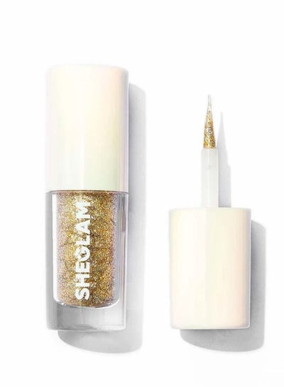 Insta Party Glitter Liner Confetti Liquid Eyeshadow Gel Gold High Shine Long Lasting Highly Pigmented Long Wear Liquid Liner