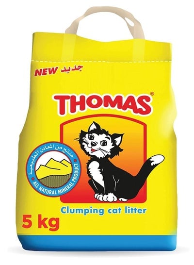 Thomas Natural Mineral Cat Litter This clumping and highly absorbent cat litter will ensure your cat returns to its own litter box in the comfort of a 5kg bag.