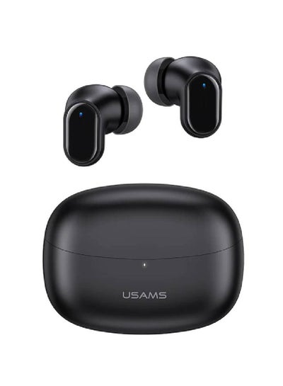 Usams-Bh11 Earphone Tws Wireless Bluetooth Headset Noise Reduction Low-Latency Gaming Headphone with Charging Case Black